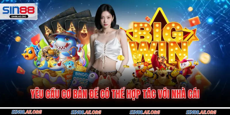 Yêu cầu cơ bản để có thể hợp tác với nhà cái